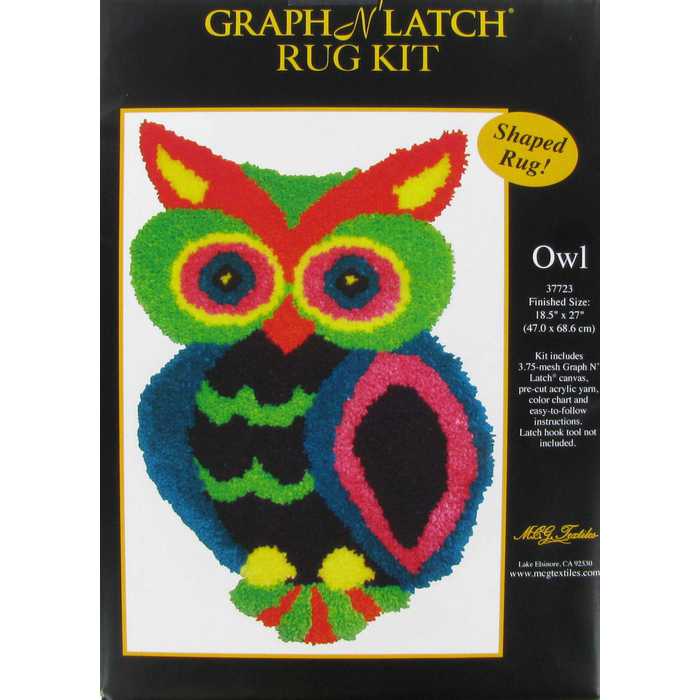 Owl Graph N' Latch Rug Kit Hobby Lobby 848242